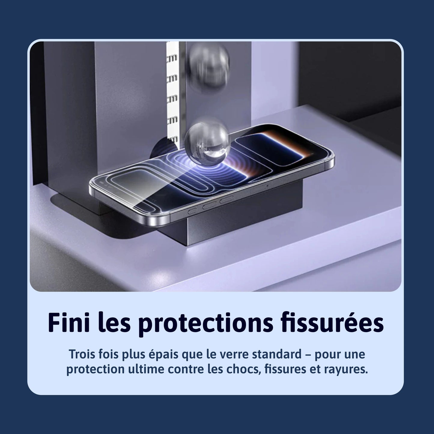 Protection d'écran 3 en 1 - iPhone