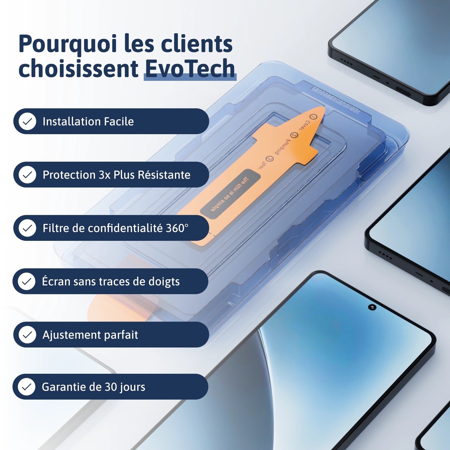 Protection d'écran 3 en 1 - Autres Marques
