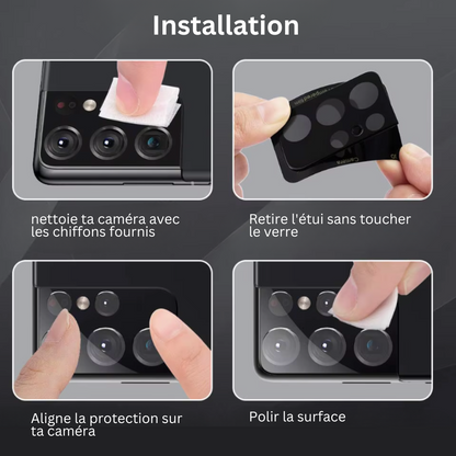 Protection complète de la caméra Xiaomi/Redmi (2 pièces)