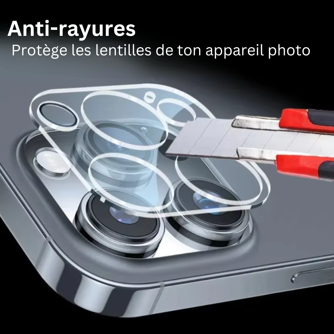 Protection complète de l'appareil photo de l'iPhone (2 pièces)