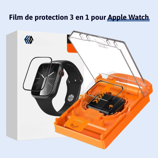 Film de protection 3 en 1 pour Apple Watch