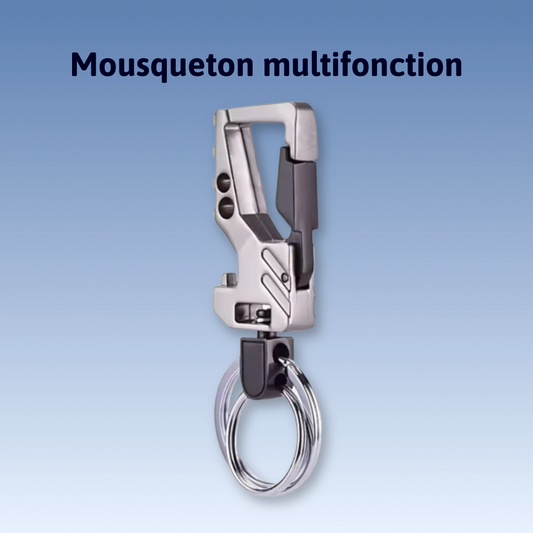 Mousqueton multifonction