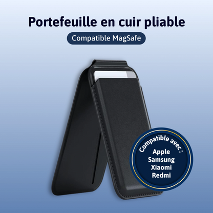 Portefeuille en cuir pliable