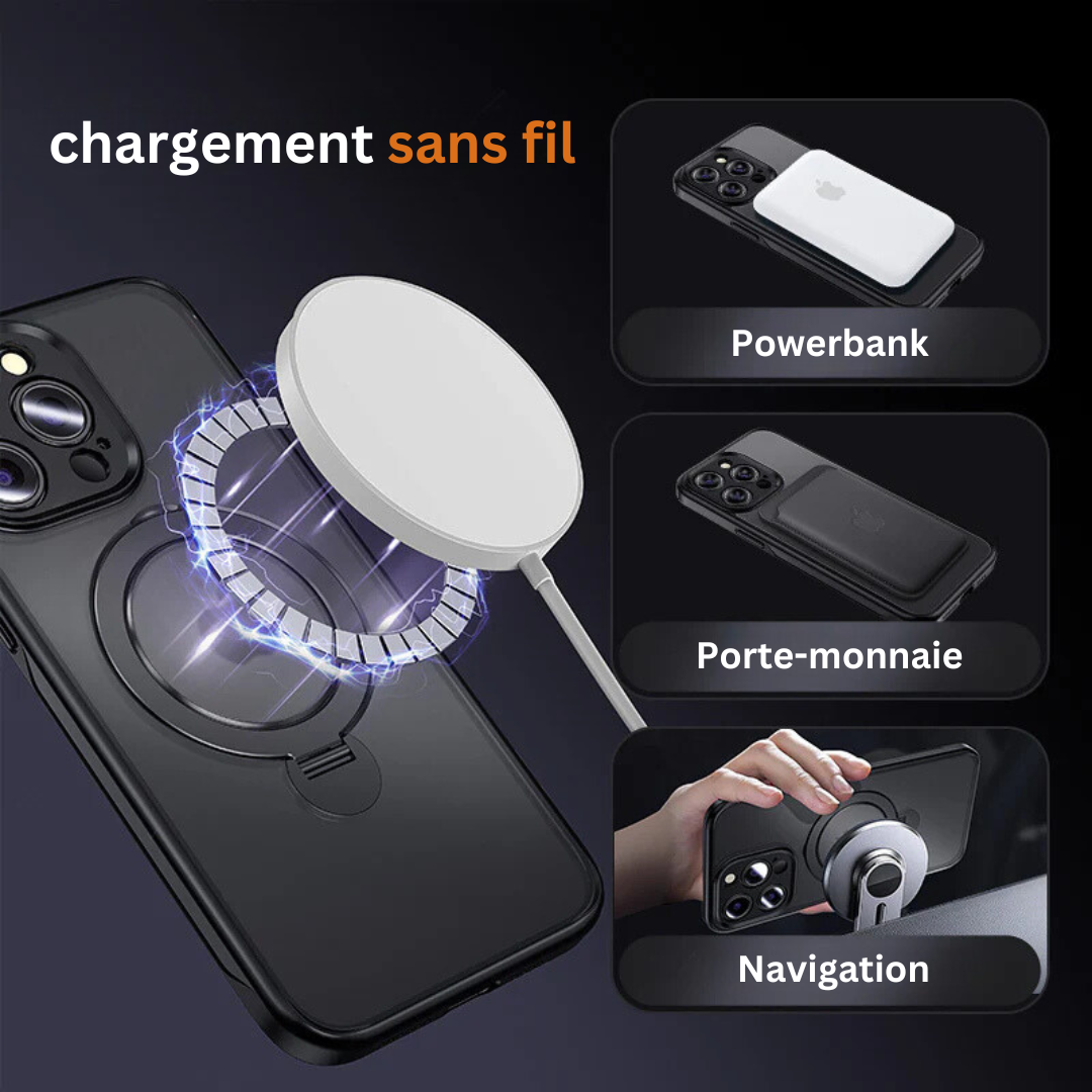 Étui magnétique pour iPhone