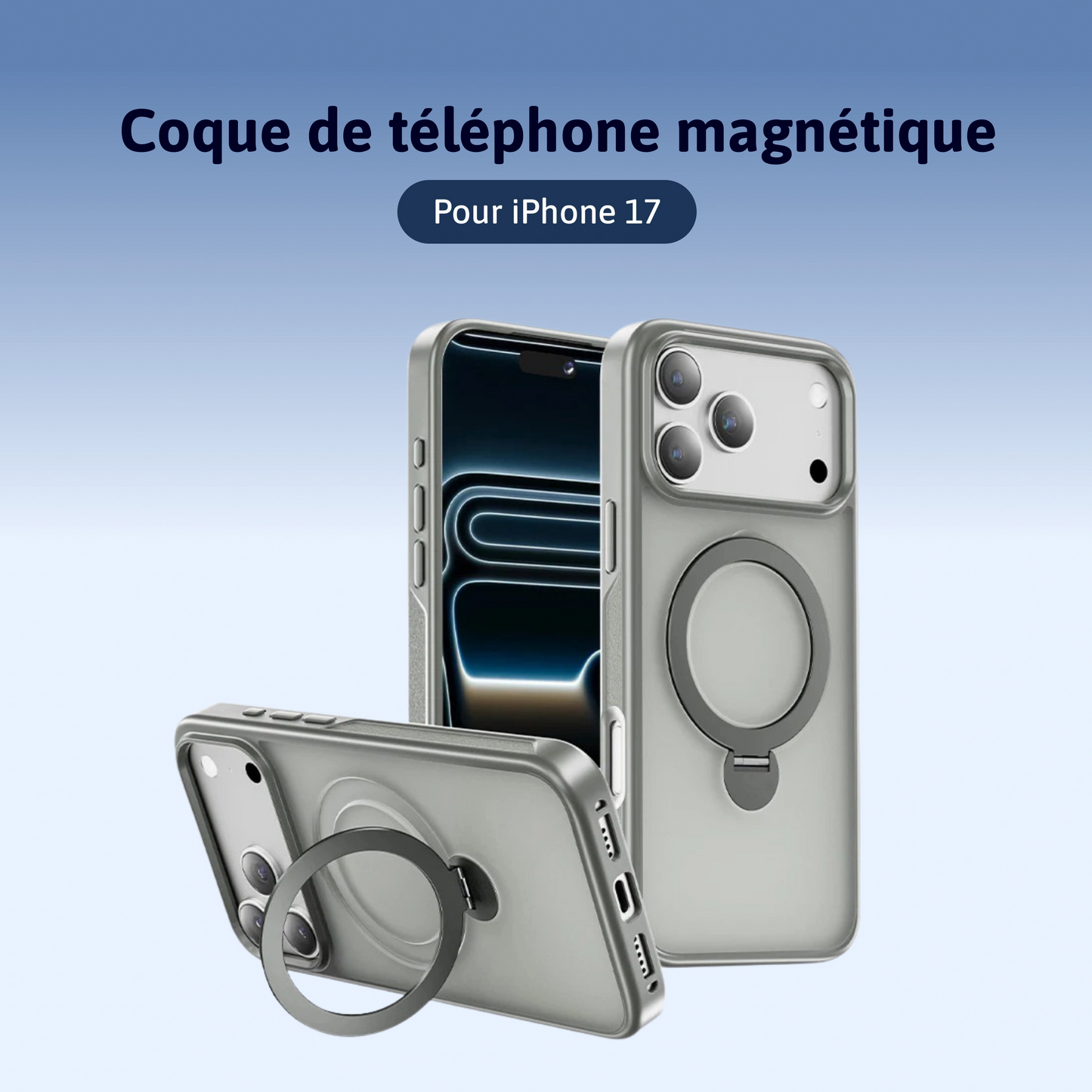 Coque de téléphone magnétique - iPhone 17/ Air/ Pro/ Pro Max