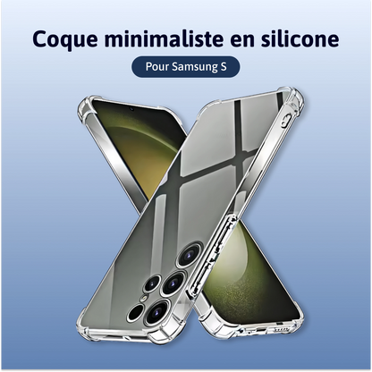 Coque minimaliste en silicone Samsung S