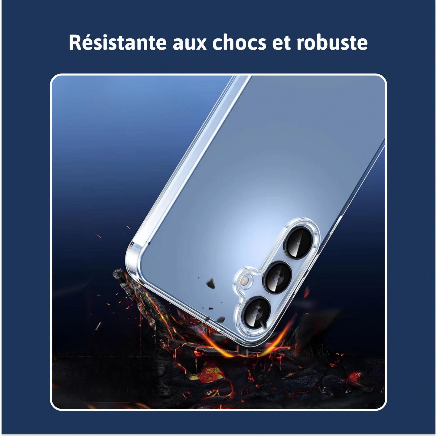 Coque minimaliste en silicone - Samsung A