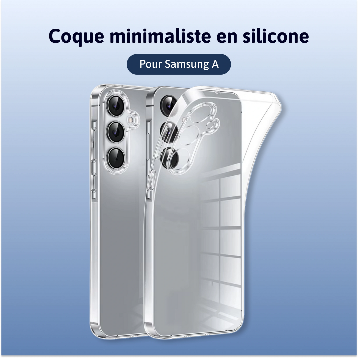 Coque minimaliste en silicone - Samsung A