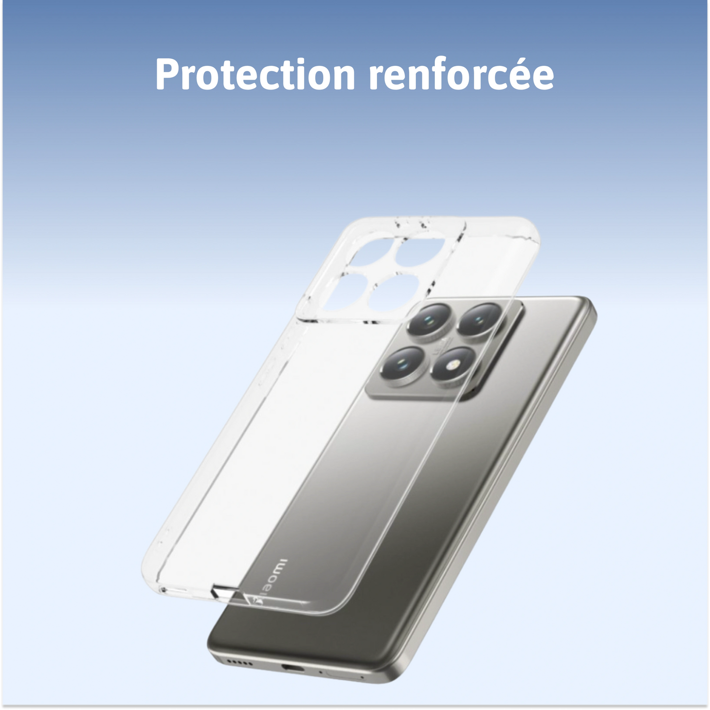 Coque minimaliste en silicone - Xiaomi